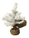 Weihnachtsdekoration Schneebedeckt Baum 40cm Weiß