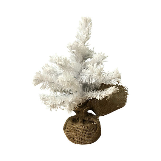 Decorațiune de Crăciun Nins Plastic Braduleț 40cm. Alb