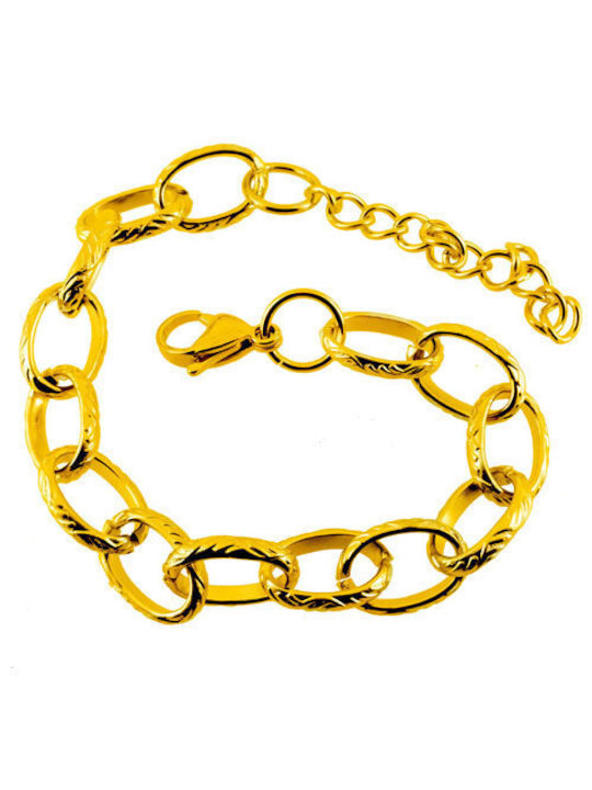 Bracelet made of Steel Gold Plated