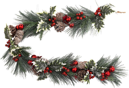 PanOikos Christmas Garland Green 7x12cm 1pc