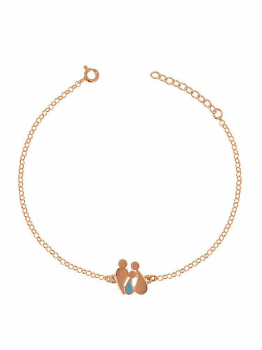 Amor Amor Bracelet with design Mum made of Silver Gold Plated