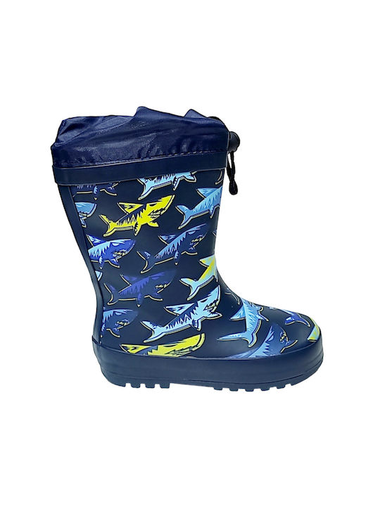 Pelmark Kids Wellies with Internal Lining Blue