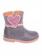 Aby Kids Leather Boots Gray