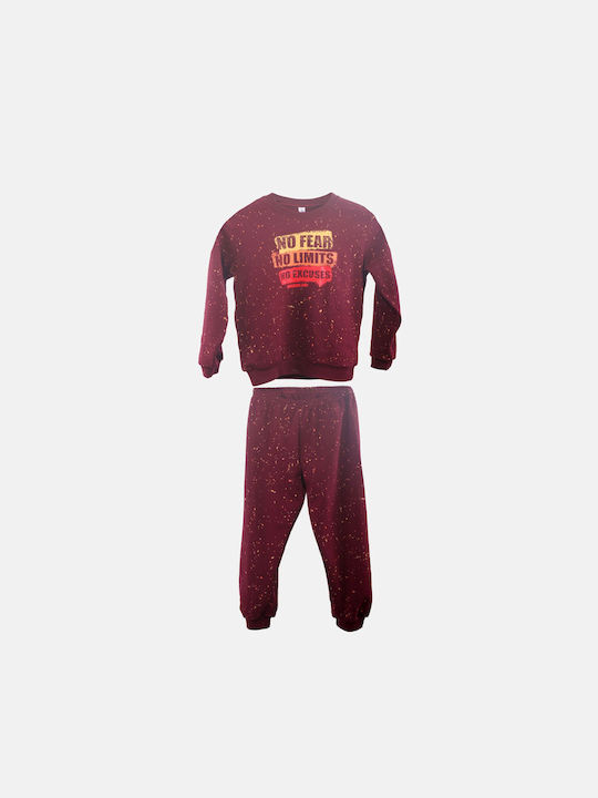 Joyce Kids Pajamas Burgundy