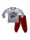 Fantastic Kids Kids' Pajamas Winter Grey melange. Off Road
