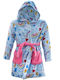 Peppa Pig Kinder Bademantel Winterlich Fleece Blue