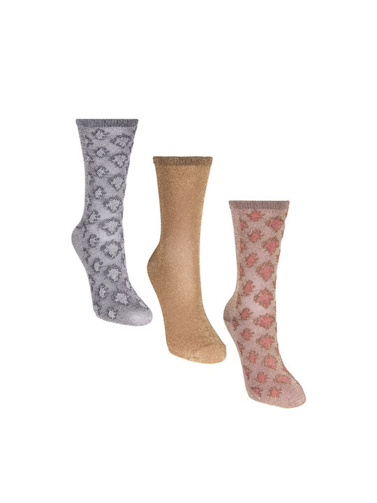 ICHI Damen Socken Mehrfarbig 3Pack