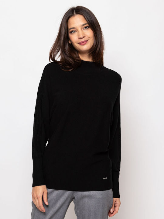 Heavy Tools Damen Langarm Pullover Black