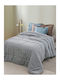 Palamaiki Κουβερτοπάπλωμα Υπέρδιπλο 220x240εκ. Etta Grey 730 GSM