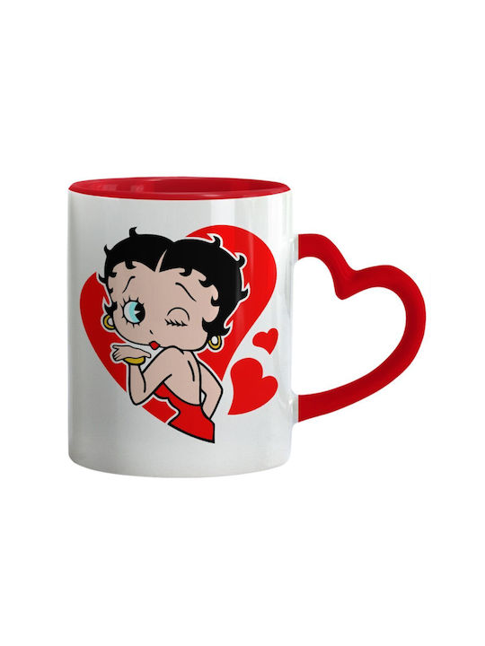Koupakoupa Betty Boop Κούπα Κεραμική Κόκκινη 330ml
