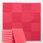 Sound Absorbing Panel Wedge T25mm/L30xW30cm 25pcs Red