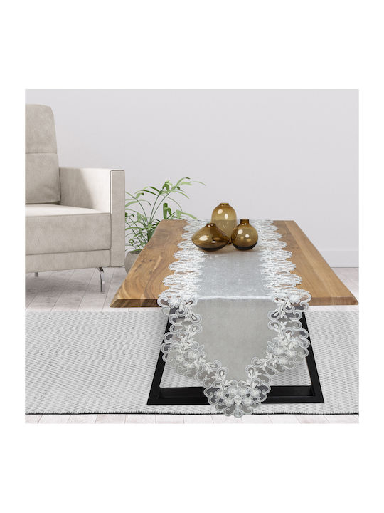 Ilis Home Αστερ Tablecloth Runner Gray 40x170cm