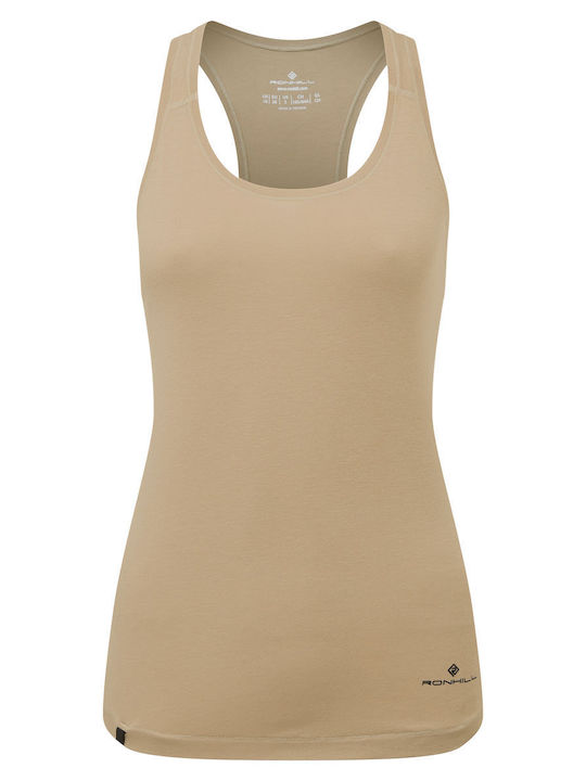 Ronhill Damen Sportliches Bluse Ärmellos Latte Marl/Nightshade (beige)