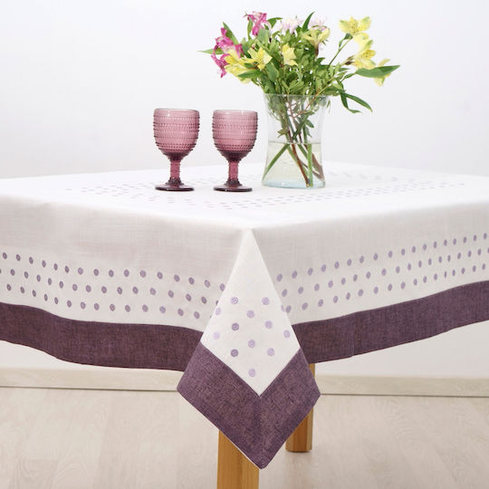 Dimeco Τραπεζομάντηλο Purple 140x180εκ.