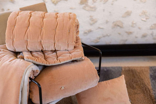 Vivaraise Elise Armchair Throw 140x200cm Salmon