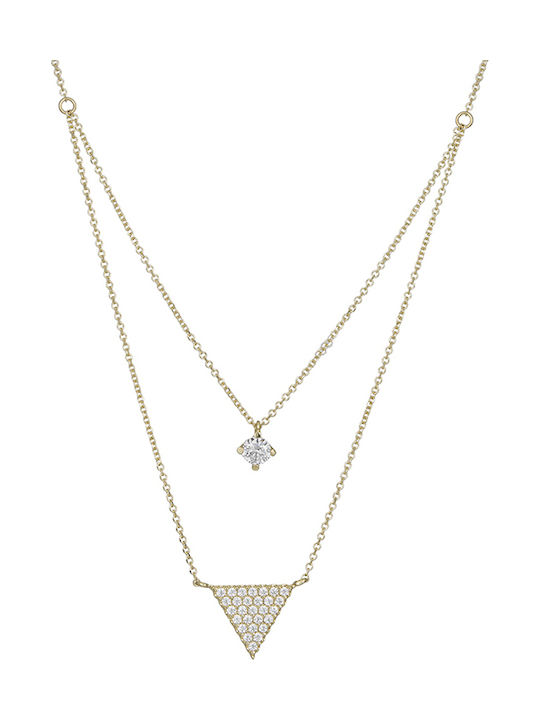 Necklace Double from Gold 14K