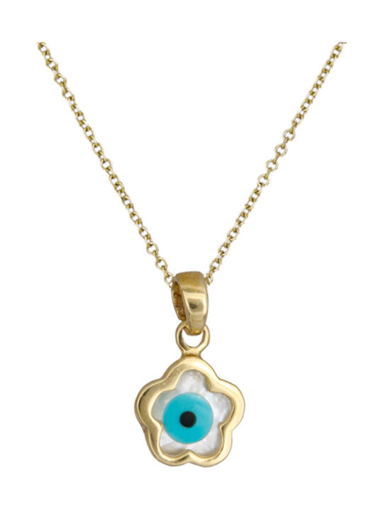 Halskette Auge aus Gold 14K