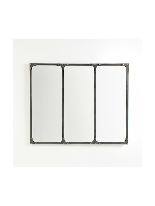 La Redoute Interieurs Wandspiegel mit Gray Metallisch Rahmen 108x128cm 1Stück