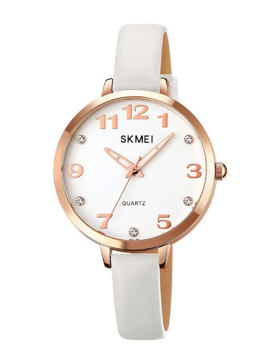 Skmei Women's Watch with Leather Strap White / ...