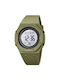 Skmei Digital Uhr Chronograph Batterie mit Grün Kautschukarmband