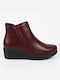 Women's Ankle Boots Platform Burgundy