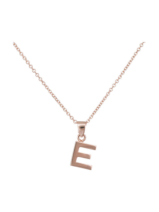 Halskette Monogramm aus Roségold 14K