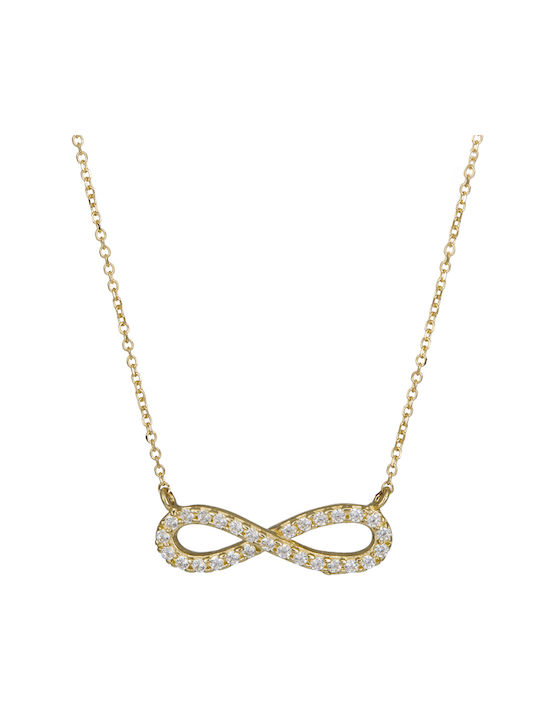 Necklace Infinity from Gold 14K