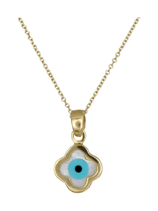 Necklace Eye from Gold 14K