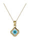 Halskette Auge aus Gold 14K