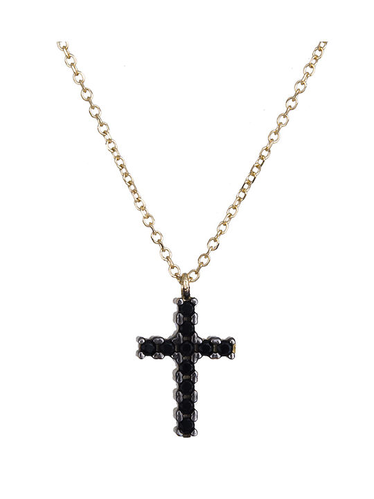 Gold Kreuz 14K mit Kette