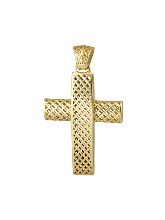 Herren Gold Kreuz 14K Αντρικός