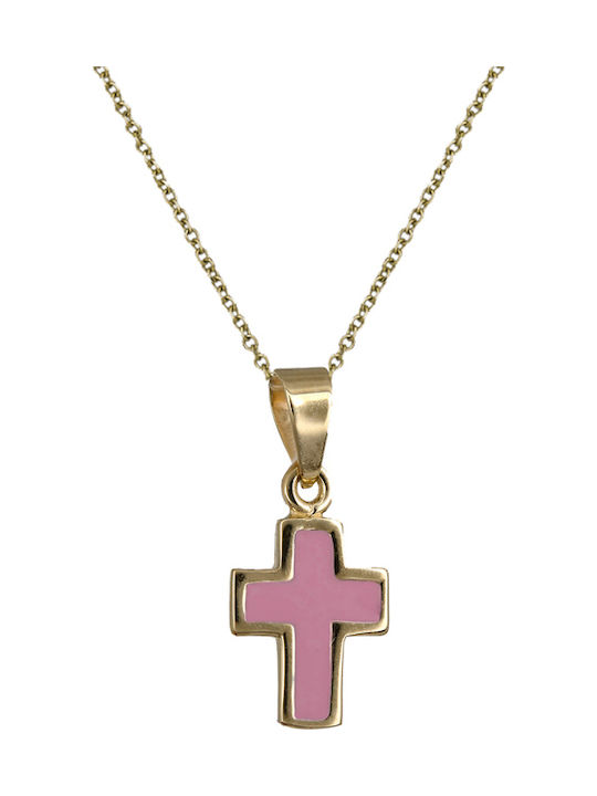 Gold Cross 14K with Chain