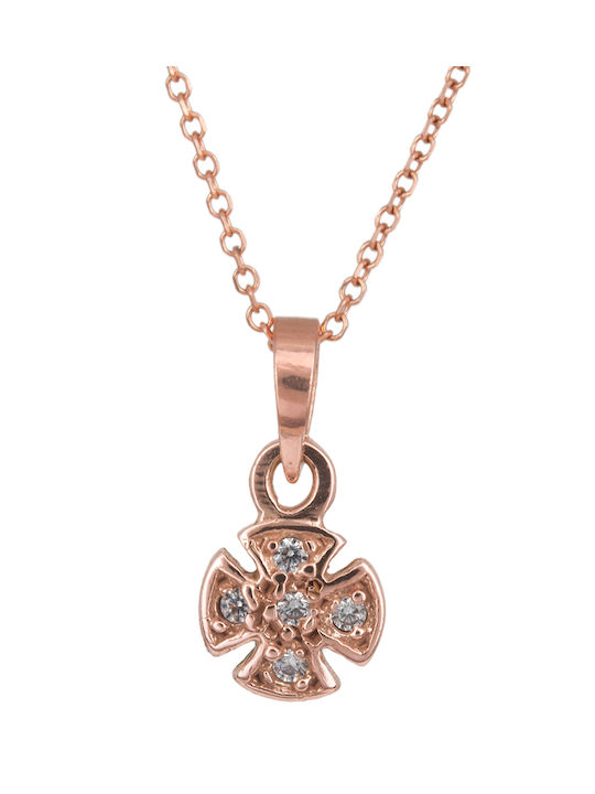 Rose Gold Cross 14K