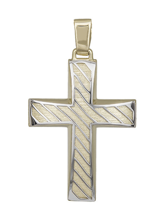 Herren Gold Kreuz 14K