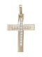 Damen Gold Kreuz 14K