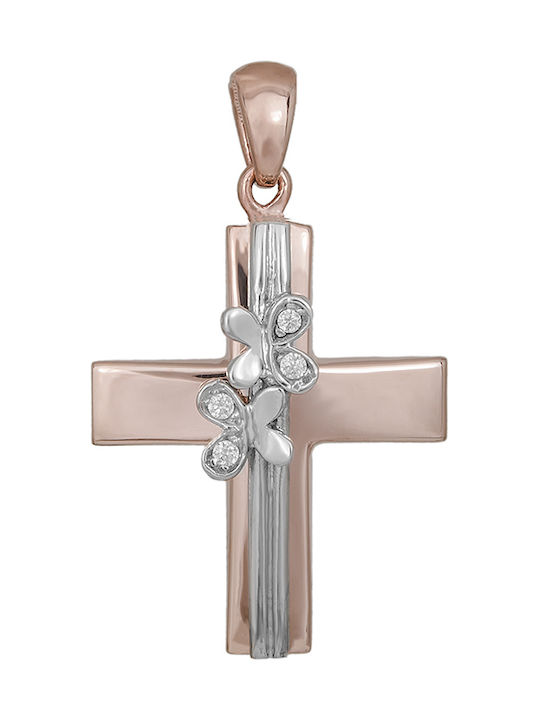 Damen Gold Kreuz 14K