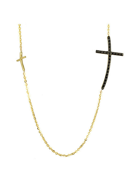 Gold Cross 9K with Chain