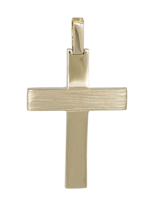 Herren Gold Kreuz 14K