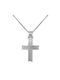 Women's White Gold Cross 14K with Chain