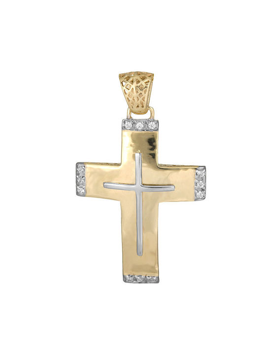 Femeiesc Aur Cruce 14K