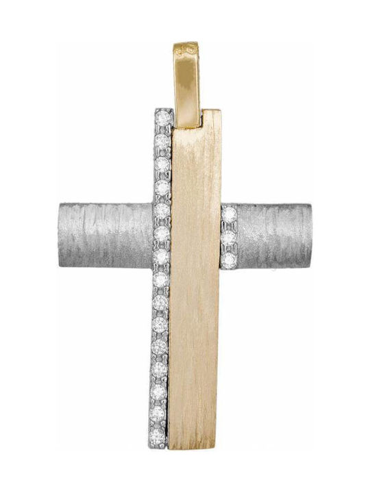 Damen Gold Kreuz 14K