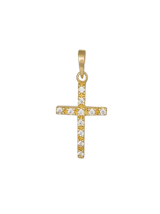 Damen Gold Kreuz 14K