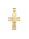 Herren Gold Kreuz 14K