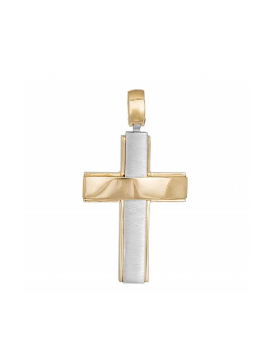 Herren Gold Kreuz 14K