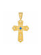 Damen Gold Byzantinisch Kreuz 14K