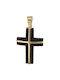 Herren Gold Kreuz 14K