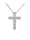 Women's White Gold Cross 14K