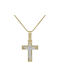 Women's Gold Cross 9K with Chain