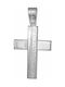 Men's White Gold Cross 9K