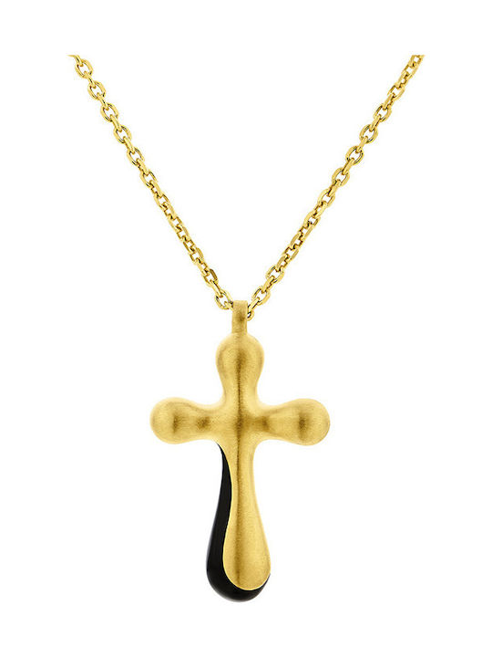 Cross from Gold Plated Silver